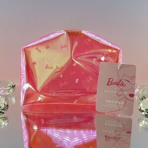 Barbie x Skinny Dip Bag Pink 7" x 5" Cosmetic Bag Makeup Reflective Barbiecore